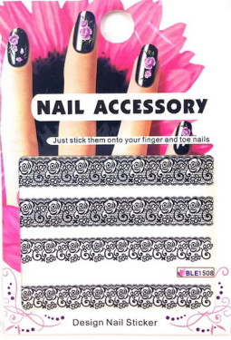 Akril Hatású Matrica,Csipke ,vizes,  BLE1508  508