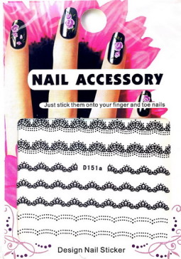 Akril Hatású Matrica,Csipke ,vizes,  D151a  51a