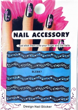 Akril Hatású Matrica,Csipke ,vizes, BLE867  867