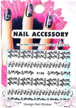 Akril Hatású Matrica,Csipke ,vizes, D109  109