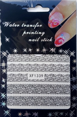 Akril Hatású Matrica,Csipke ,vizes, XF1339  339