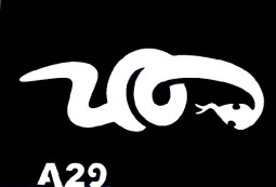 Csillám tetováló sablon 5x8cm TS-A29  A29