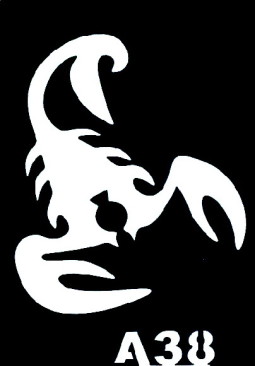 Csill&aacute;m tetov&aacute;l&oacute; sablon 5x8cm TS-A38  A38