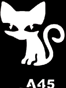 Csill&aacute;m tetov&aacute;l&oacute; sablon 5x8cm TS-A45  A45