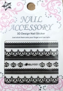 Csipke Köröm Matrica,öntapadós, HBJY001B  01B