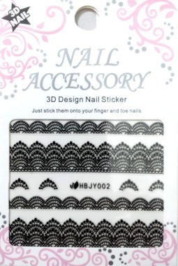 Csipke Köröm Matrica,öntapadós, HBJY001B  02B