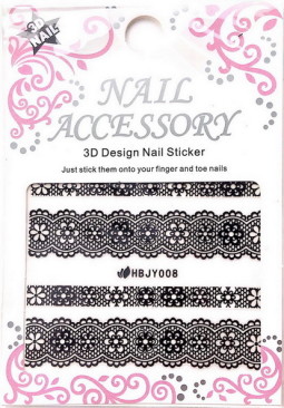 Csipke Köröm Matrica,öntapadós, HBJY008B  08B