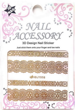 Csipke Köröm Matrica,öntapadós, HBJY008G  08G