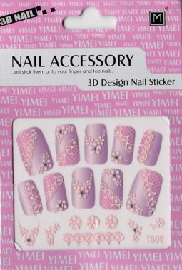 Csipke Köröm Matrica,öntapadós, TS09  S09