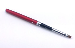 Fém zselé ecset lapos -G2 piros  013