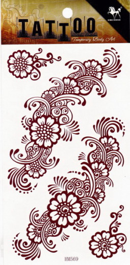Henna tetov&aacute;l&aacute;s matrica 10cmX17cm HM569  569
