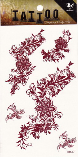 Henna tetov&aacute;l&aacute;s matrica 10cmX17cm HM667  667