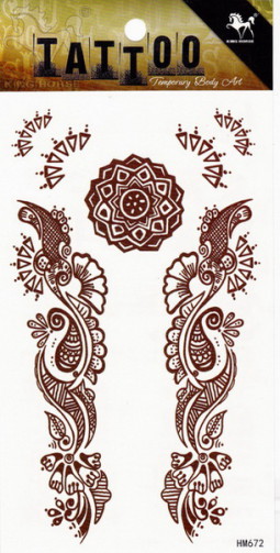 Henna tetov&aacute;l&aacute;s matrica 10cmX17cm HM672  672
