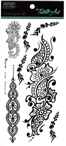 Henna tetov&aacute;l&aacute;s matrica 11cmX21cm QC508E  08E