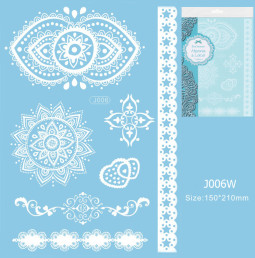 Henna tetov&aacute;l&aacute;s matrica 15cmX21cm J006W  06W