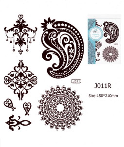Henna tetov&aacute;l&aacute;s matrica 15cmX21cm J011R  11R
