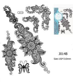 Henna tetov&aacute;l&aacute;s matrica 15cmX21cm J014B  14B