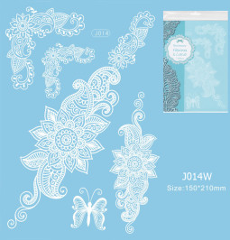 Henna tetov&aacute;l&aacute;s matrica 15cmX21cm J014W  14W