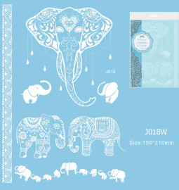 Henna tetov&aacute;l&aacute;s matrica 15cmX21cm J018W  18W