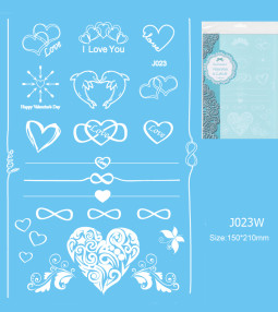 Henna tetov&aacute;l&aacute;s matrica 15cmX21cm J023W  23W