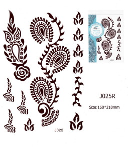 Henna tetov&aacute;l&aacute;s matrica 15cmX21cm J025R  25R