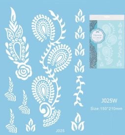 Henna tetov&aacute;l&aacute;s matrica 15cmX21cm J025W  25W
