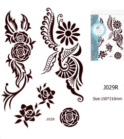 Henna tetov&aacute;l&aacute;s matrica 15cmX21cm J029R  29R
