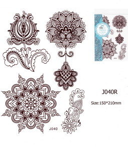 Henna tetov&aacute;l&aacute;s matrica 15cmX21cm J040R  40R