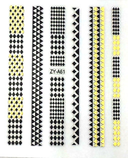 Köröm  matrica ,öntapadós, ZY-A61  A61