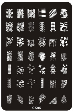 Körömnyomda mintázó lemez 9.5cmx14.5cm  K05